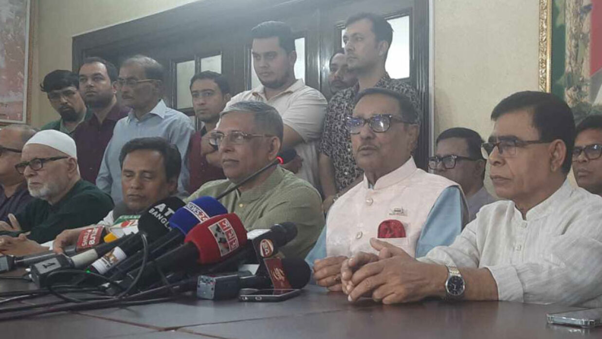 সংবাদ সম্মেলনে ওবায়দুল কাদের