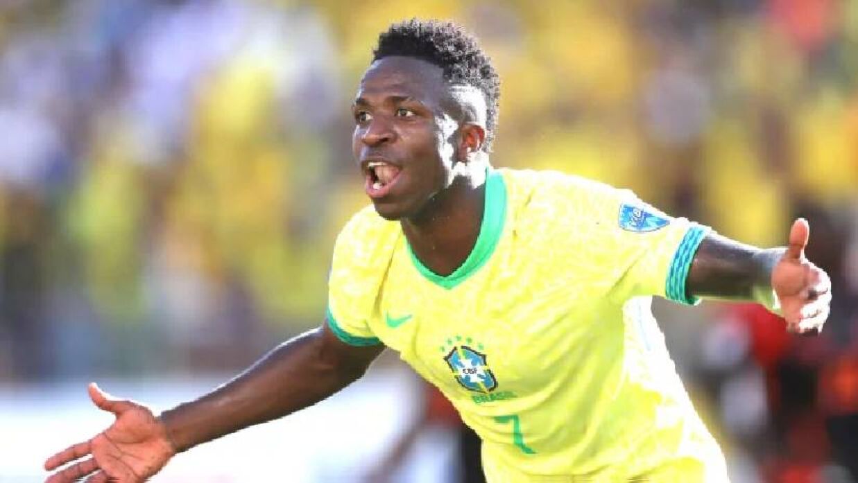 হলুদ কার্ড নিষেধাজ্ঞায় থাকায় ম্যাচটিতে খেলতে পারবেন না ৭ নম্বর জার্সিধারী ব্রাজিলের ভিনিসিয়ুস জুনিয়র