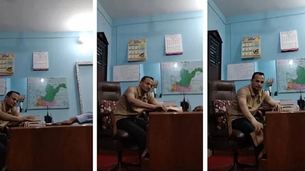 খাম আদান-প্রদানের ভিডিও ফাঁস, প্রত্যাহার ওসি