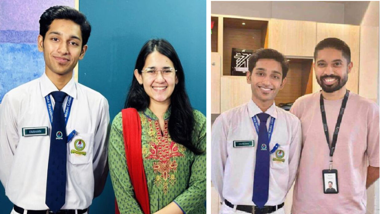 আয়মান সাদিক, মুনজেরিন শহীদ ও ফারহান ফাইয়াজ