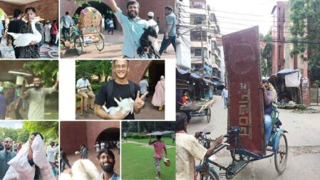 গণভবনে ঢুকে ছাত্র-জনতা যা যা করেছে