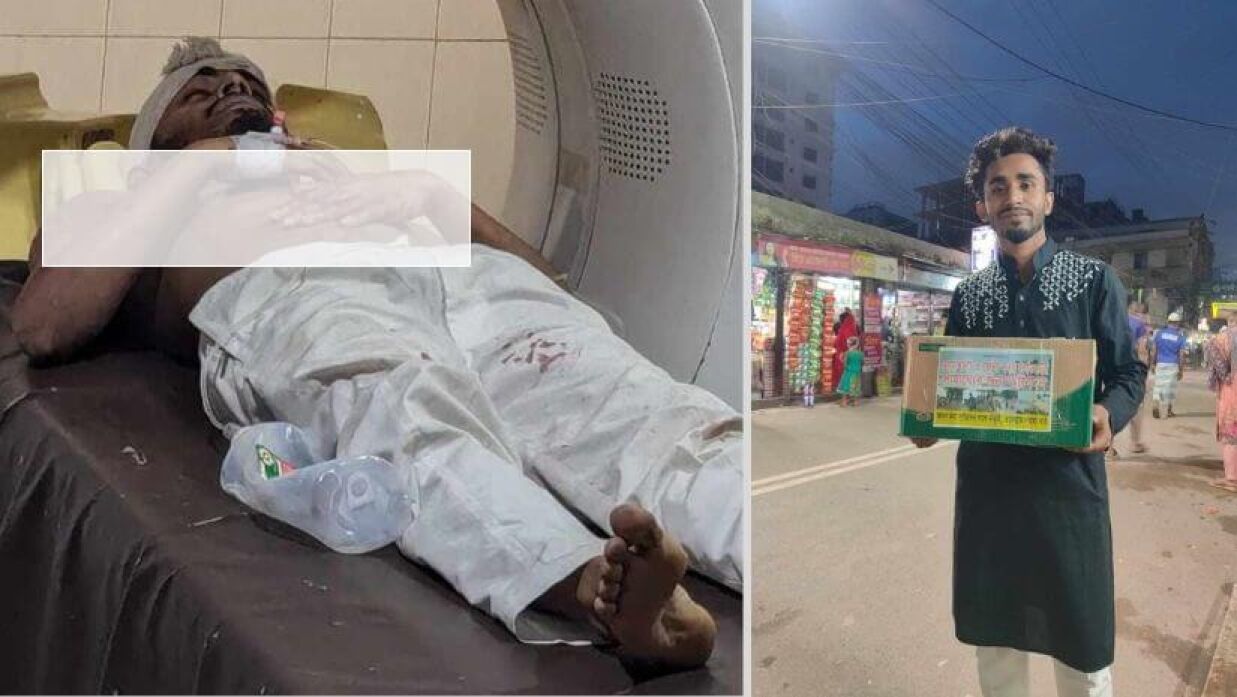 আহত শিক্ষার্থী মো. জুয়েল রানা