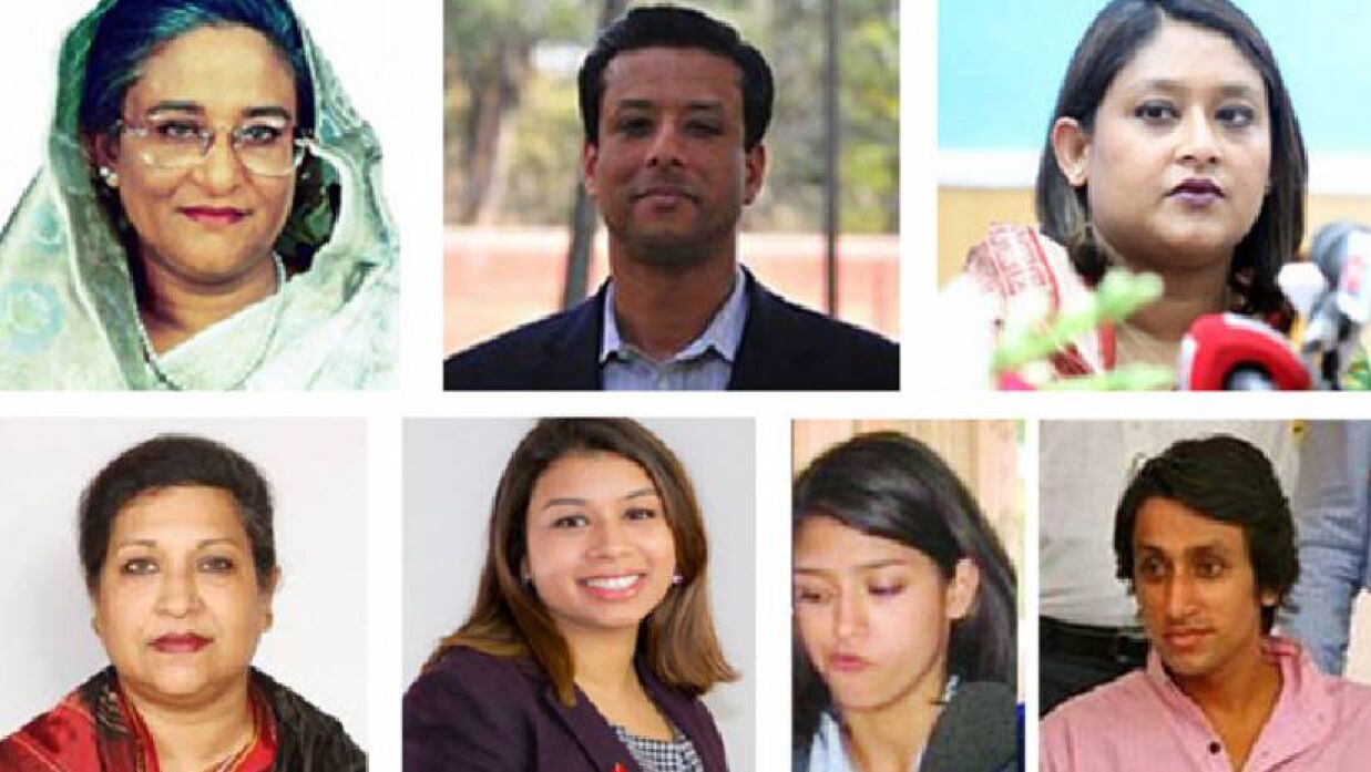 বঙ্গবন্ধুর পরিবারের সদস্য