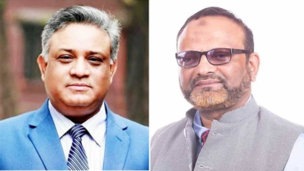 অধ্যাপক ড. এ এস এম মাকসুদ কামাল ও অধ্যাপক ড. নিয়াজ আহমেদ খান
