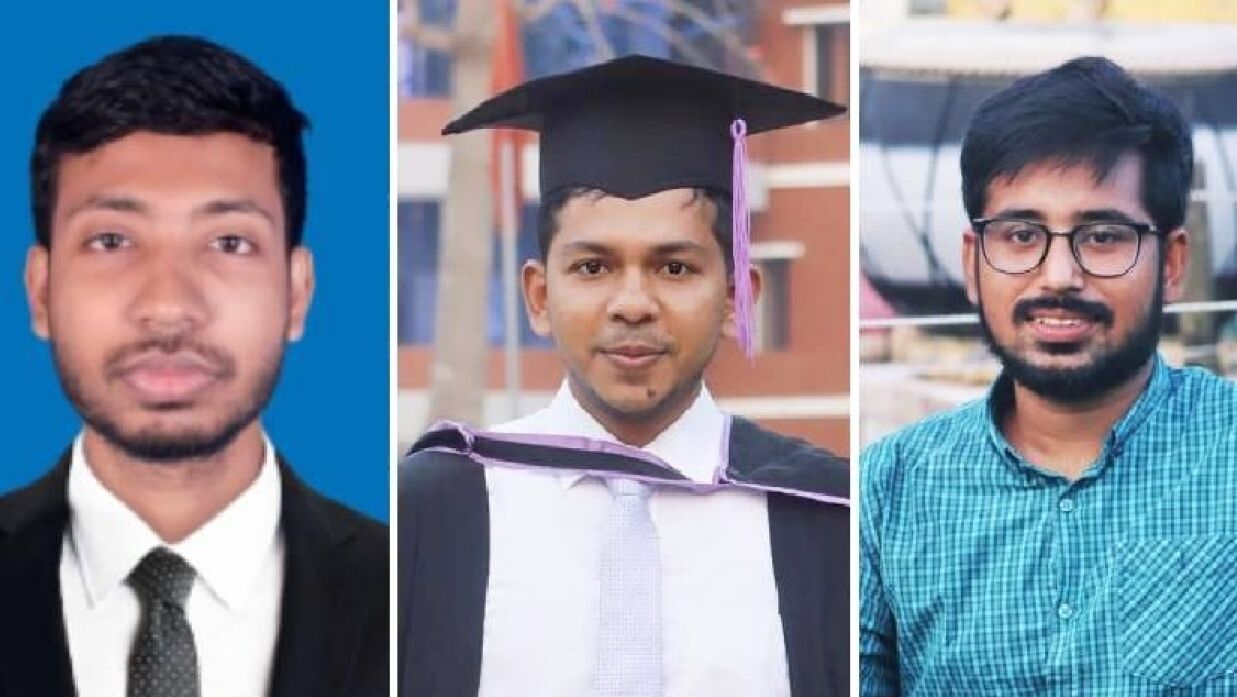 যুক্তরাষ্ট্রে স্কলারশিপ পাওয়া তিন শিক্ষার্থী