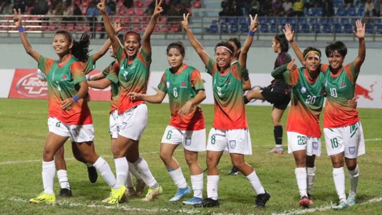 সাফ নারী চ্যাম্পিয়নশিপের সেমিফাইনালে উঠল বাংলাদেশ
