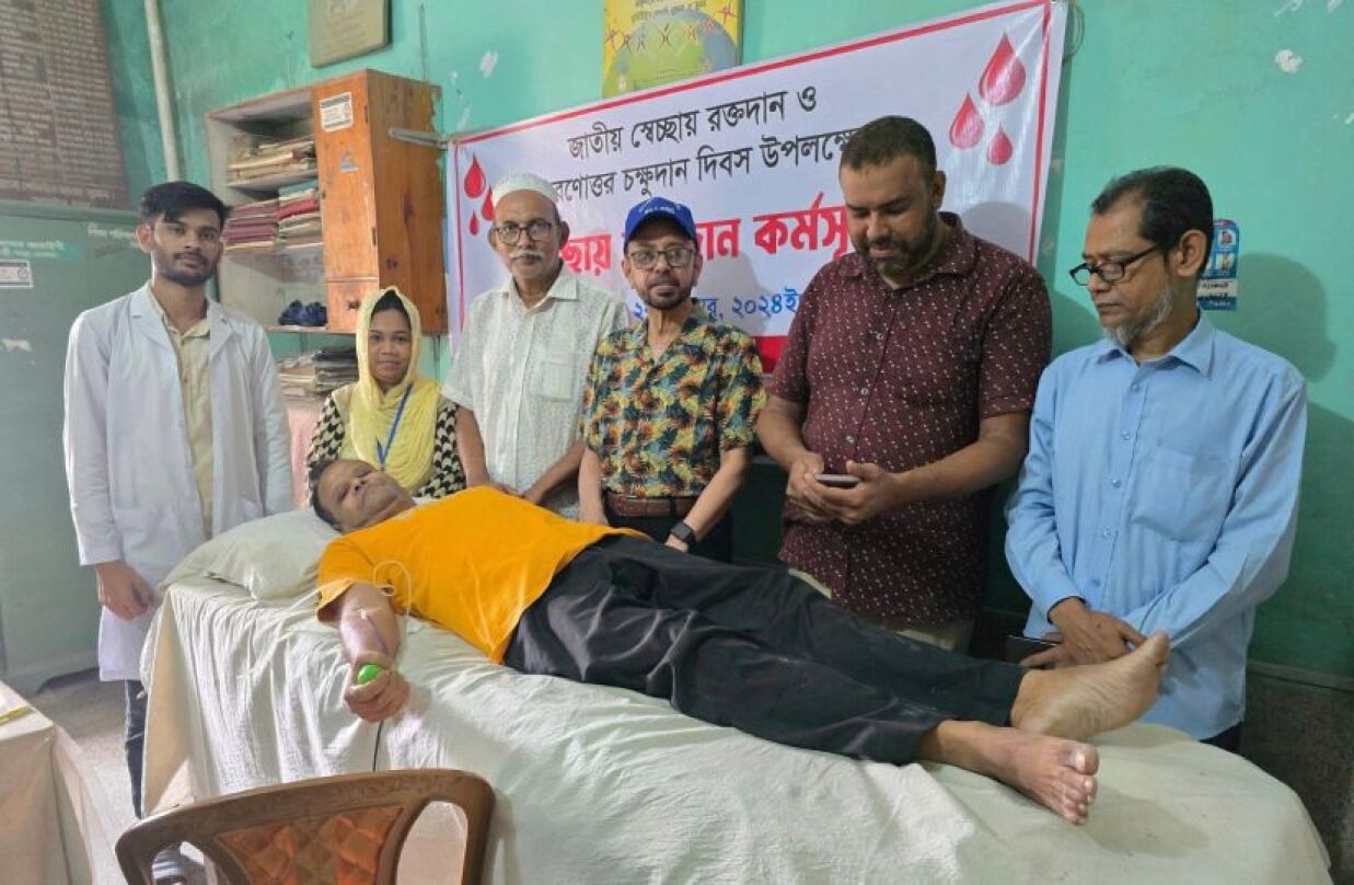 ৬৮ বারের মতো রক্ত দিচ্ছেন সনম