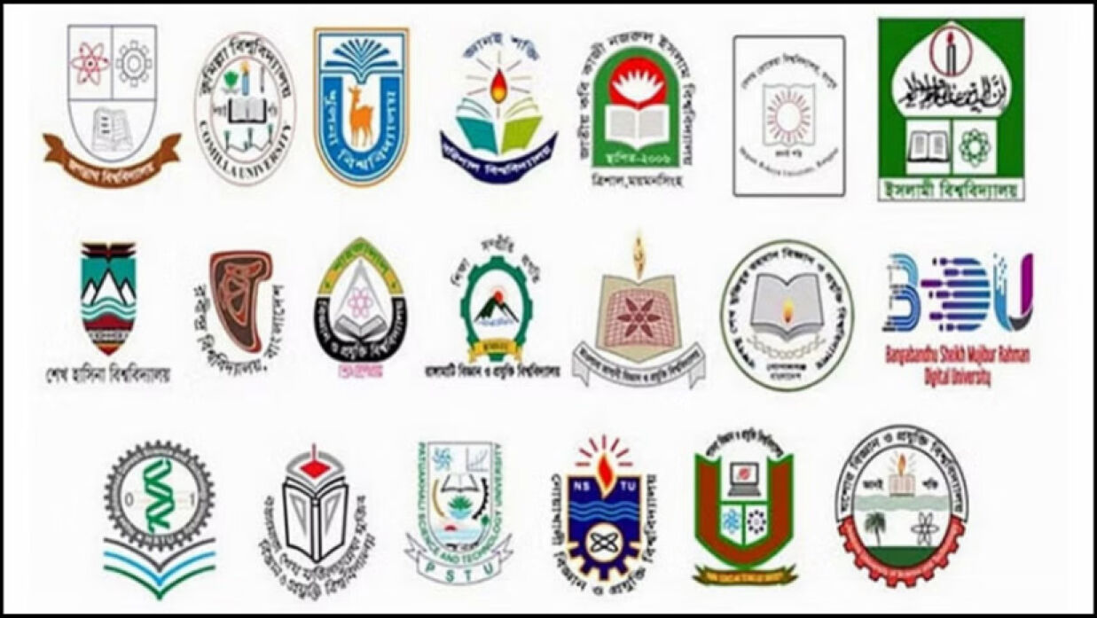 গুচ্ছভুক্ত বিভিন্ন বিশ্ববিদ্যালয়ের লগো