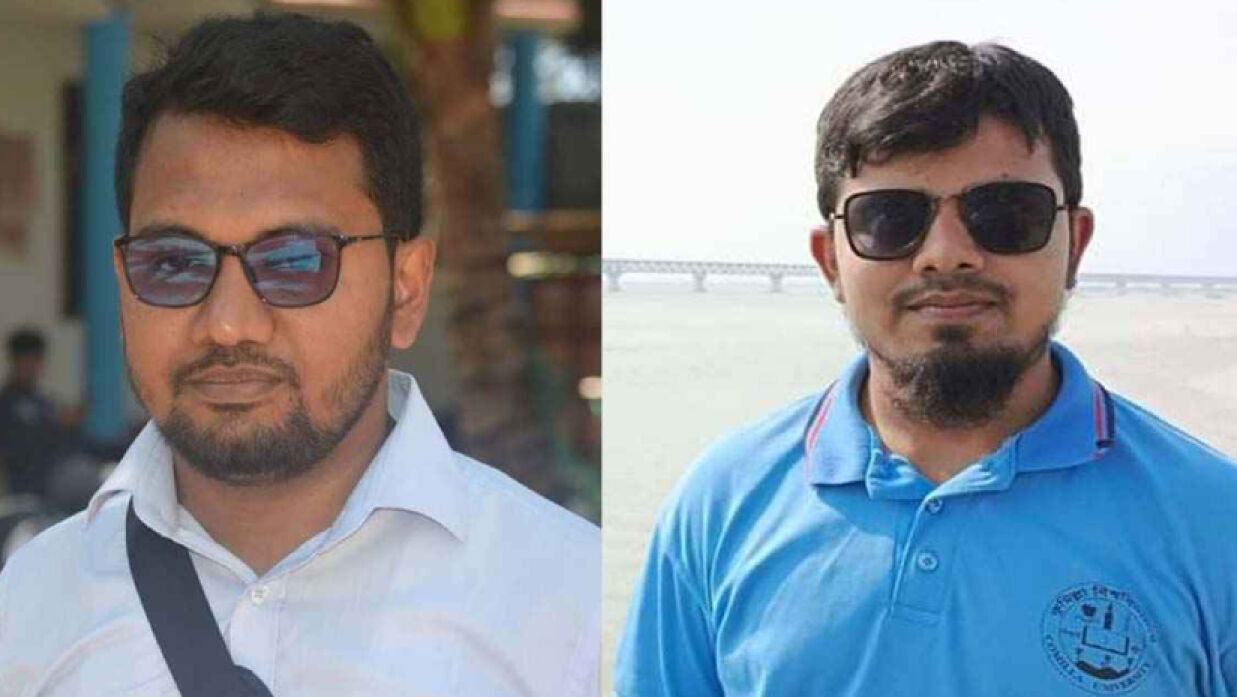 কুমিল্লা বিশ্ববিদ্যালয় শাখা শিবিরের সভাপতি ইউসুফ ইসলাহি ও সেক্রেটারি মাজহারুল ইসলাম