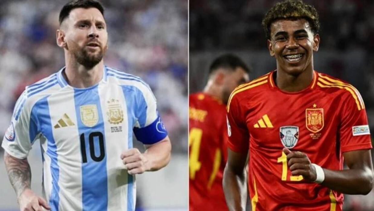 লিওনেল মেসি ও লামিনে ইয়ামাল