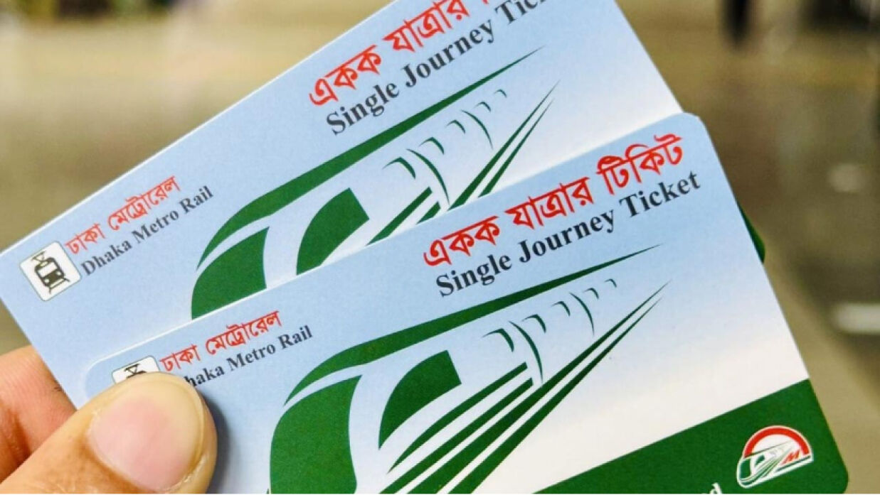 ডিএমটিসিএল একক যাত্রার কার্ড
