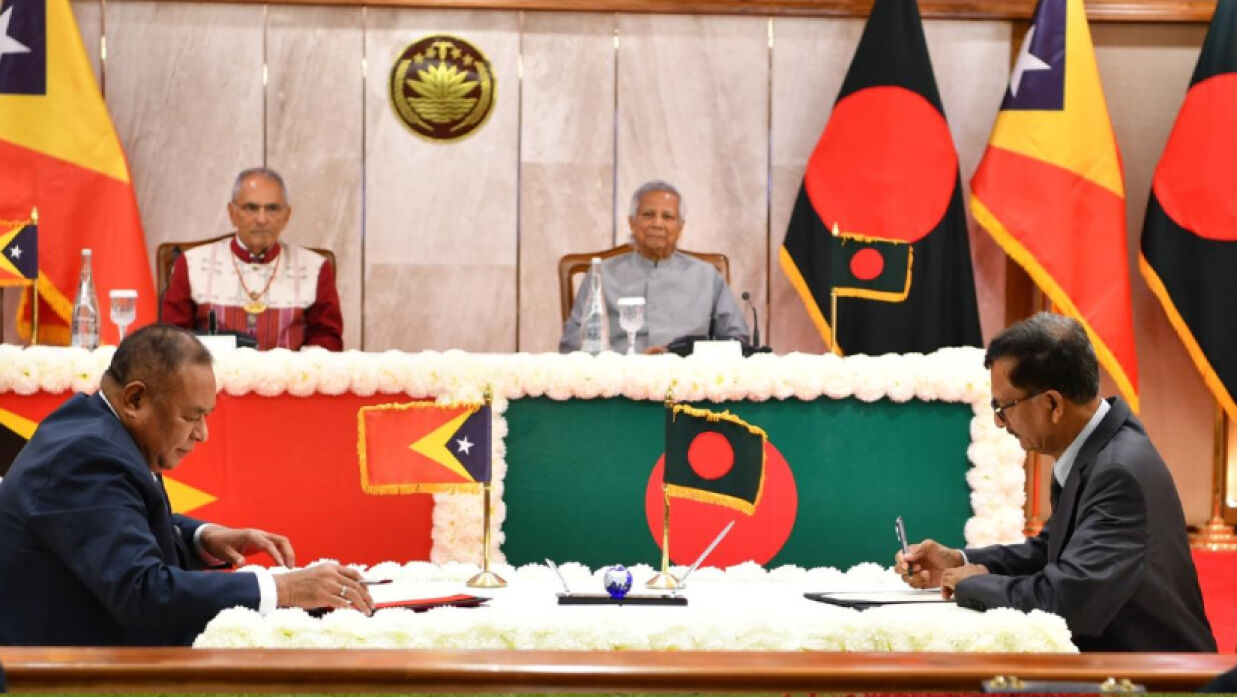 বাংলাদেশ ও পূর্ব তিমুর মধ্যে একটি চুক্তি ও একটি সমঝোতা স্মারক সই হয়েছে