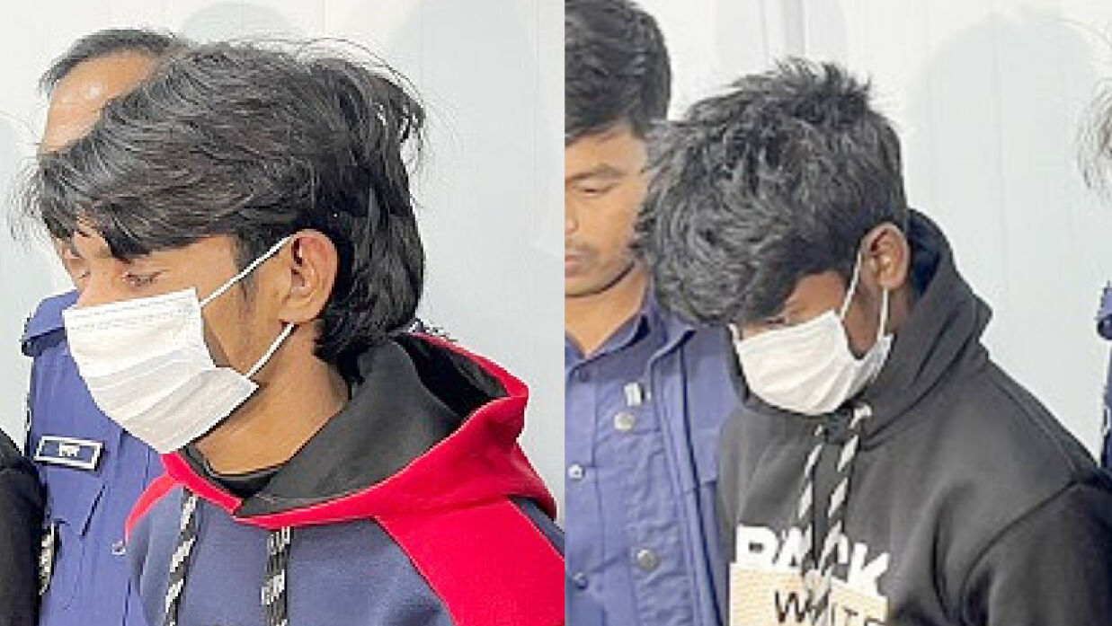 আটককৃত ডাকাত সদস্যরা