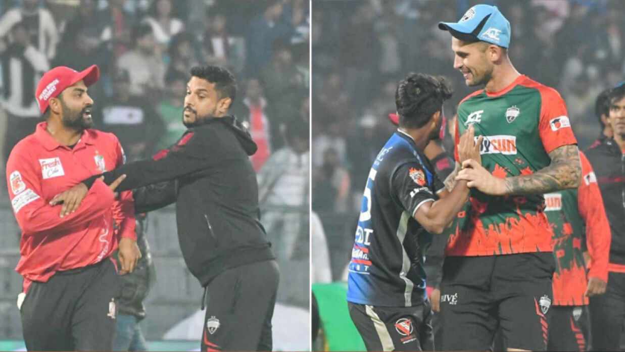 খেলার এক মুহূতে অ্যালেক্স হেলস ও তামিম ইকবালের মধ্যে উত্তপ্ত বাক্যবিনিময় হয়