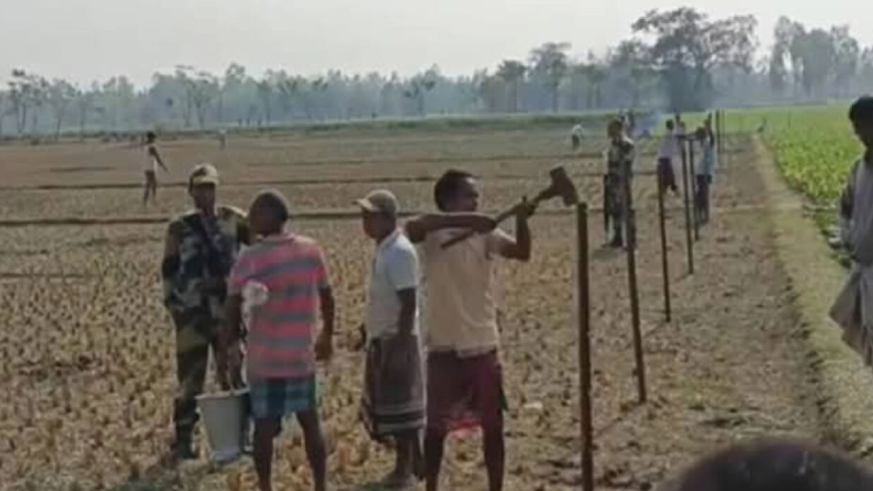 কাঁটাতারের বেড়া দিয়েছিল বিএসএফ