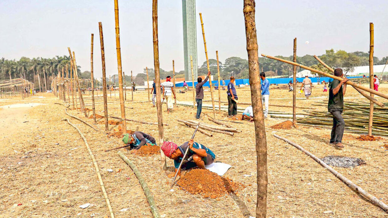 থমকে আছে বইমেলার প্রস্তুুতি