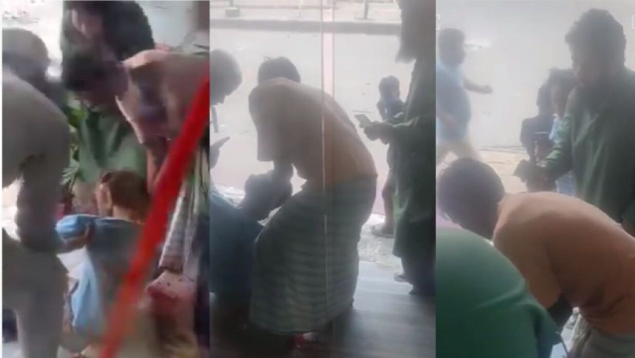 ভাইরাল হওয়া ভিডিও থেকে নেওয়া