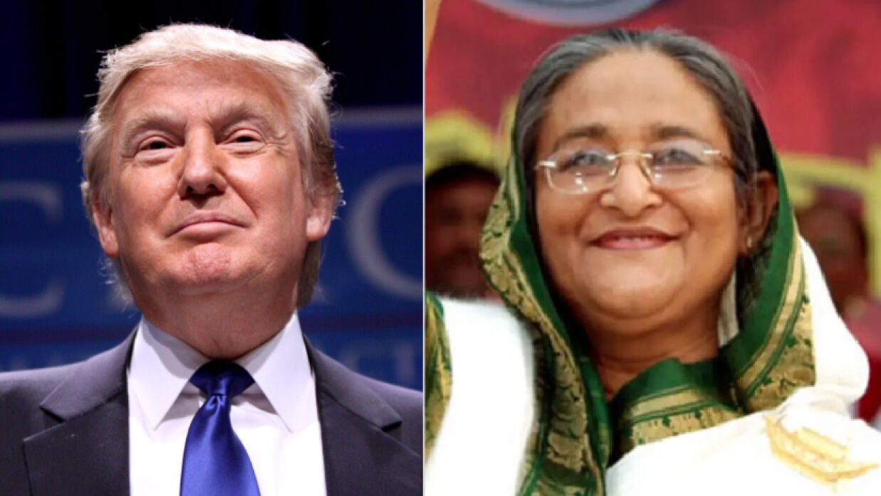 ডোনাল্ড ট্রাম্প ও শেখ হাসিনা