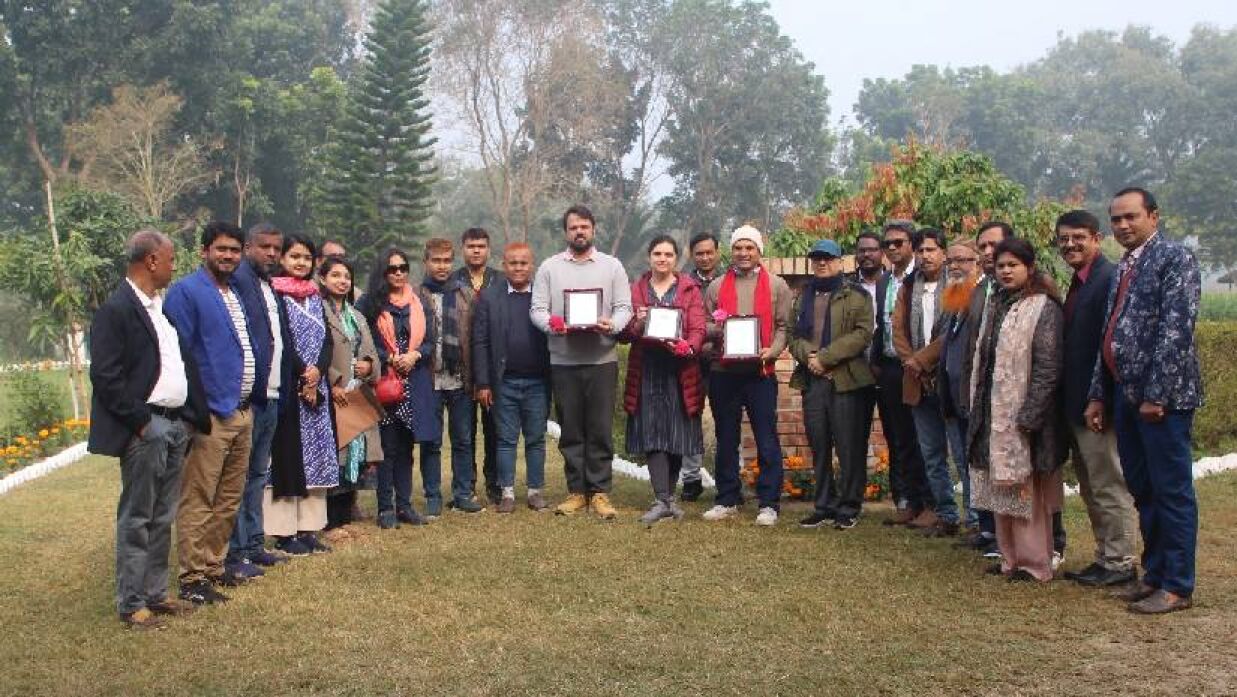 আইপিএসি ও বাওবাব প্রতিনিধিদলের ওয়েভের কৃষি উদ্যোগ পরিদর্শন