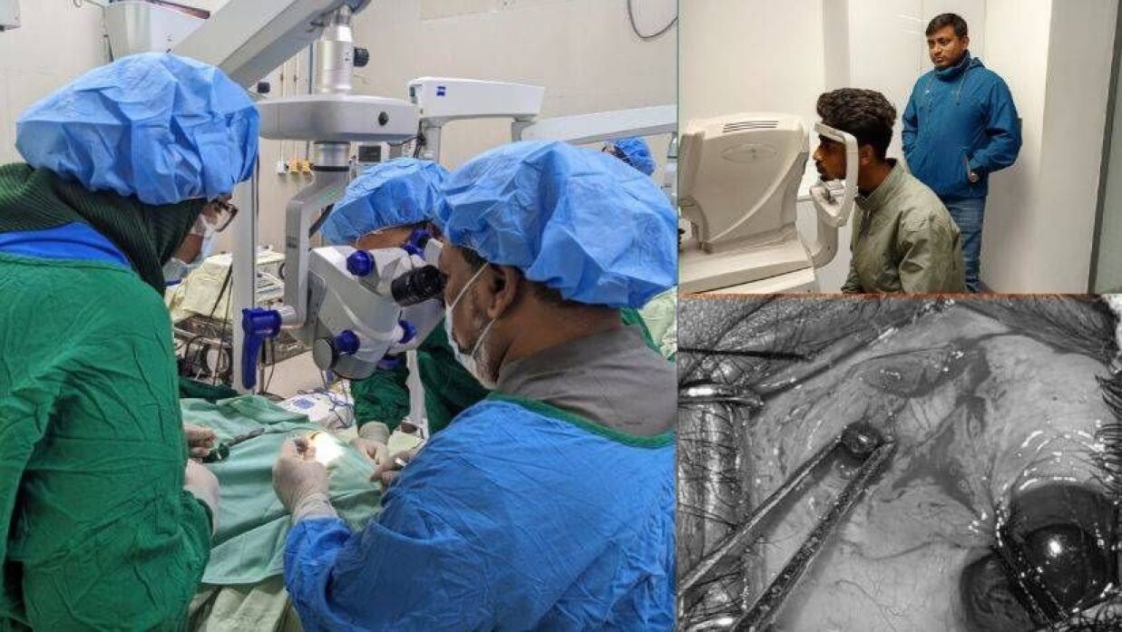 চোখের অস্ত্রোপচার হলো গণঅভ্যুত্থানে চোখে গুলিবিদ্ধ আলিফের