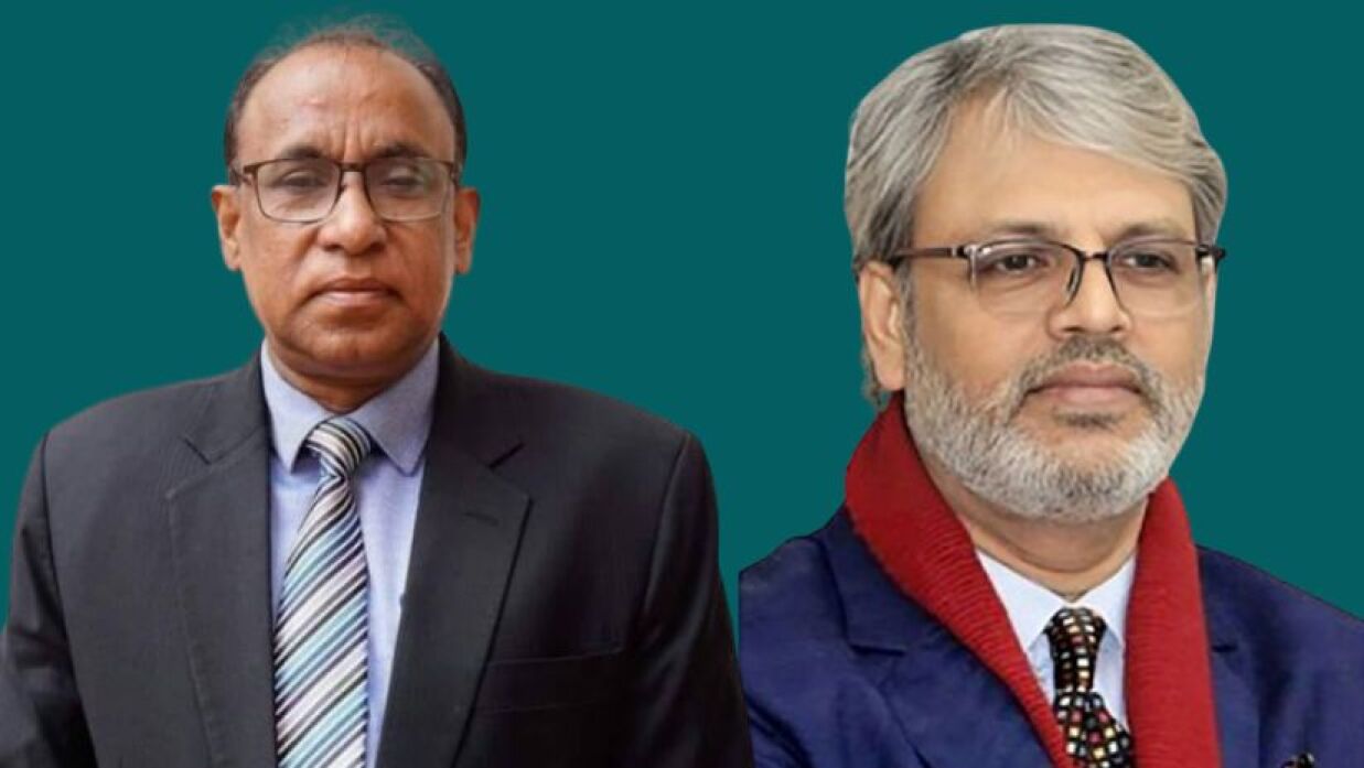 অধ্যাপক ড. মোহাম্মদ ছিদ্দিকুর রহমান খান ও প্রক্টর সহযোগী অধ্যাপক সাইফুদ্দীন আহমদ