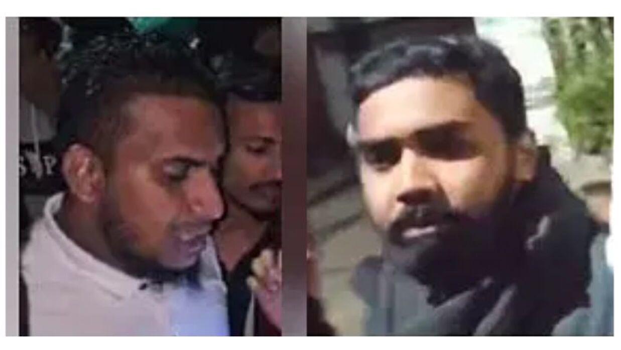 বাঁ থেকে কলাবাগান থানা ছাত্রদলের প্রতিষ্ঠাতা সহ-সাধারণ সম্পাদক মেহেদী হাসান (বেলাল) ও ধানমন্ডি থানা ছাত্রদলের নেতা চঞ্চল