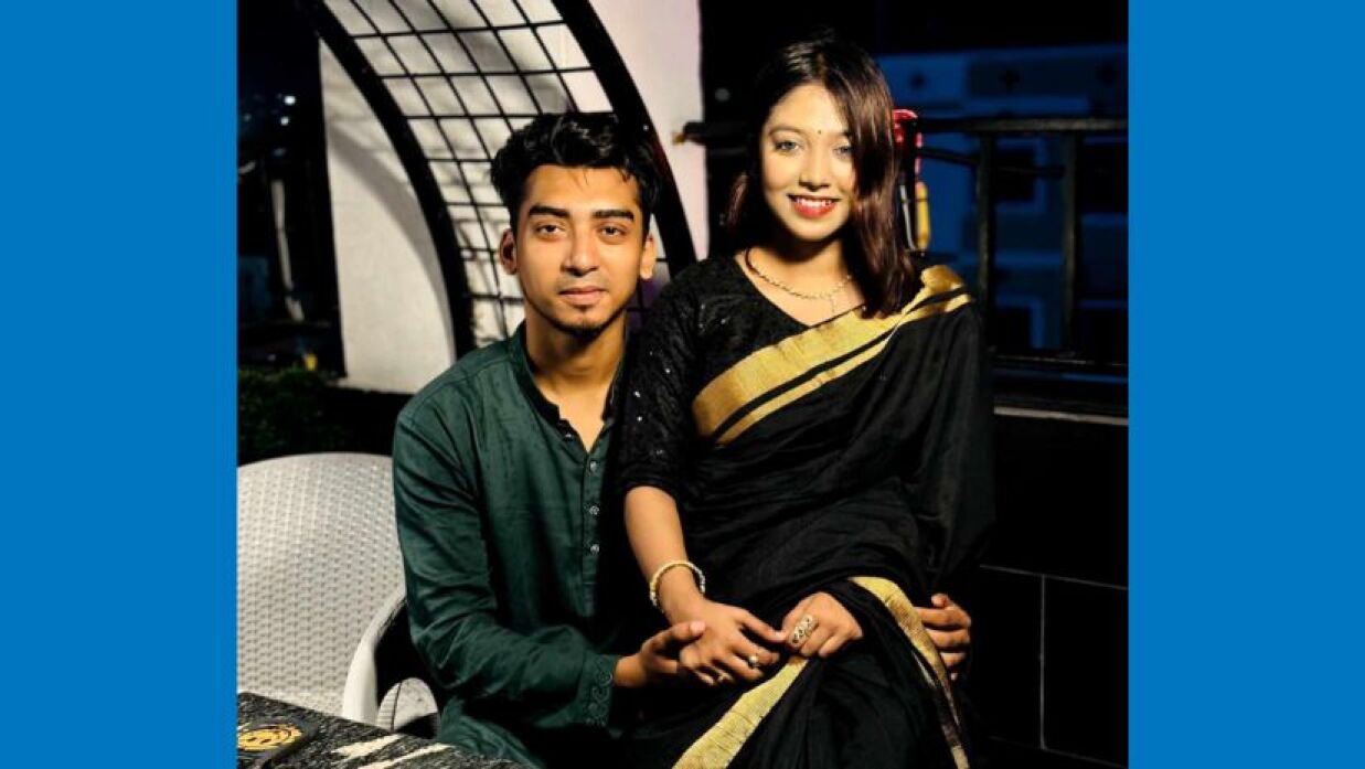 স্ত্রীর সঙ্গে নিহত মিনহাজুর