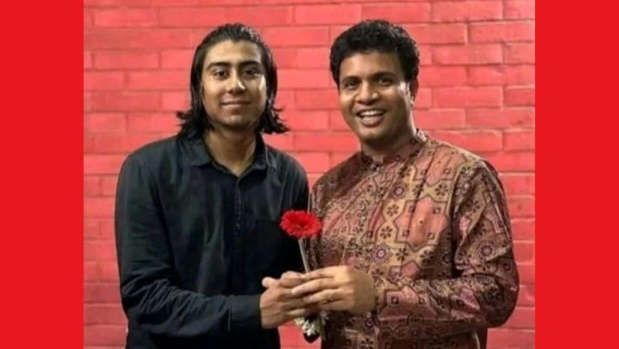 ছাত্রলীগের সভাপতি সাদ্দাম হোসেনের সঙ্গে ইমতিয়াজ রাব্বী