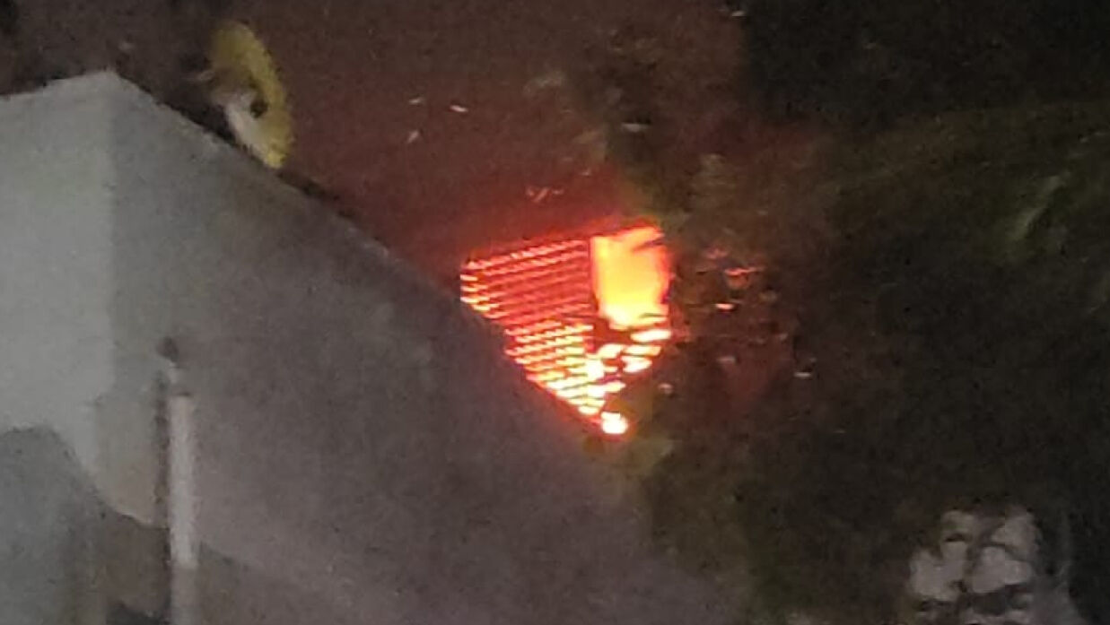 আগুনের দৃশ্য