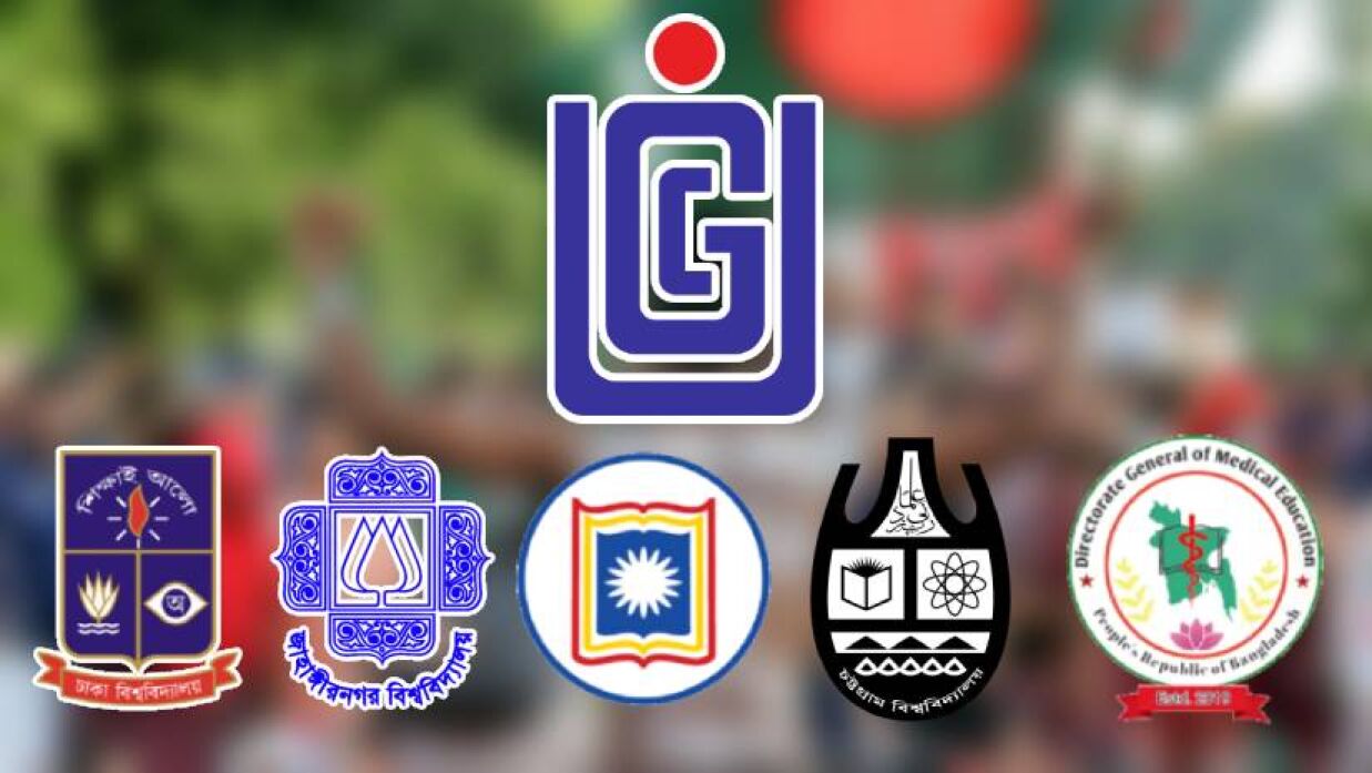 ইউজিসি ও বিভিন্ন বিশ্ববিদ্যালয় লোগো