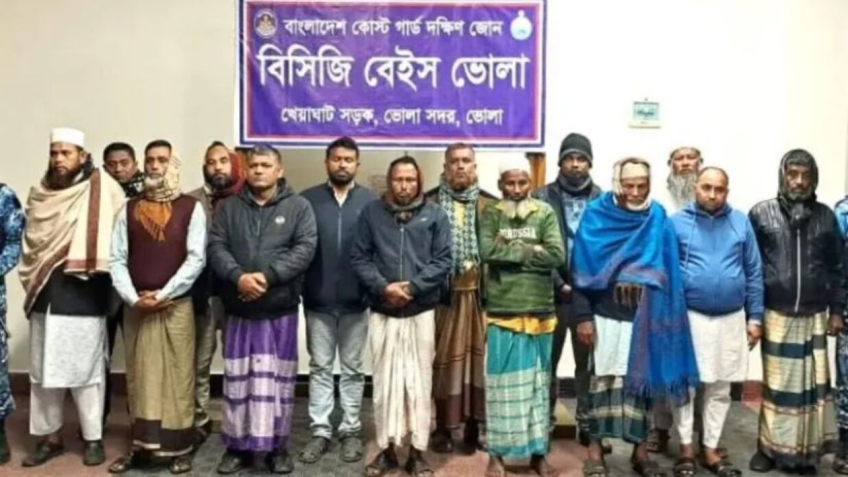 ভোলায় অপারেশন ডেভিল হান্ট এর অভিযানে আটক