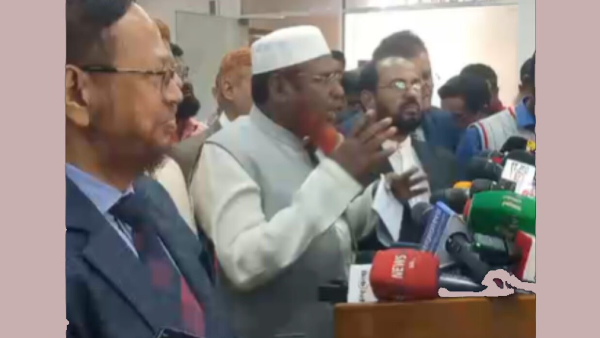 প্রেস ব্রিফিংয়ে মিয়া গোলাম পরওয়ার