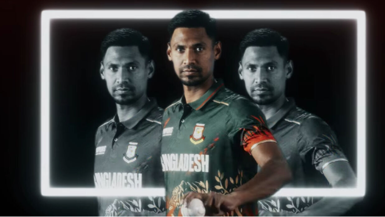 নতুন জার্সিতে মোস্তাফিজুর রহমান