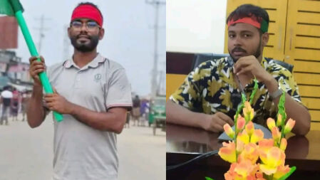 হাবিপ্রবি বৈষম্যবিরোধী আন্দোলনের আহ্বায়ক তপু ও সদস্য সচিব আসাদ