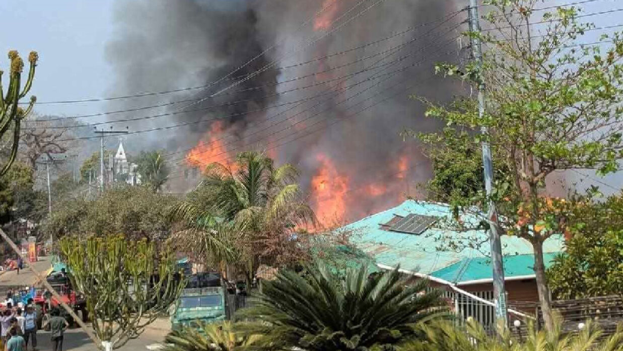 সাজেকে আগুন