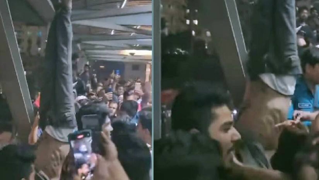 উত্তরায় ছিনতাইকারী সন্দেহে গণপিটুনির পর পায়ে দড়ি বেঁধে উল্টো করে ঝুলিয়ে রাখা হয় দুই জনকে