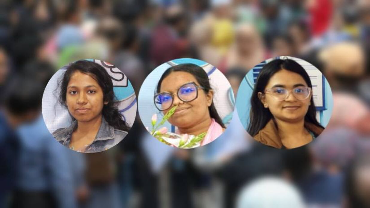 জাতীয় মেধায় শীর্ষ তিনজনই মেয়ে