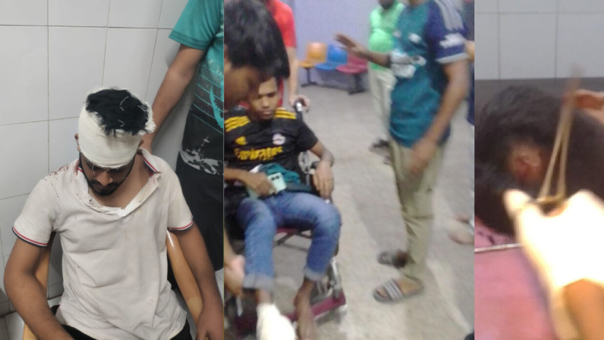 আহত শিক্ষার্থীরা
