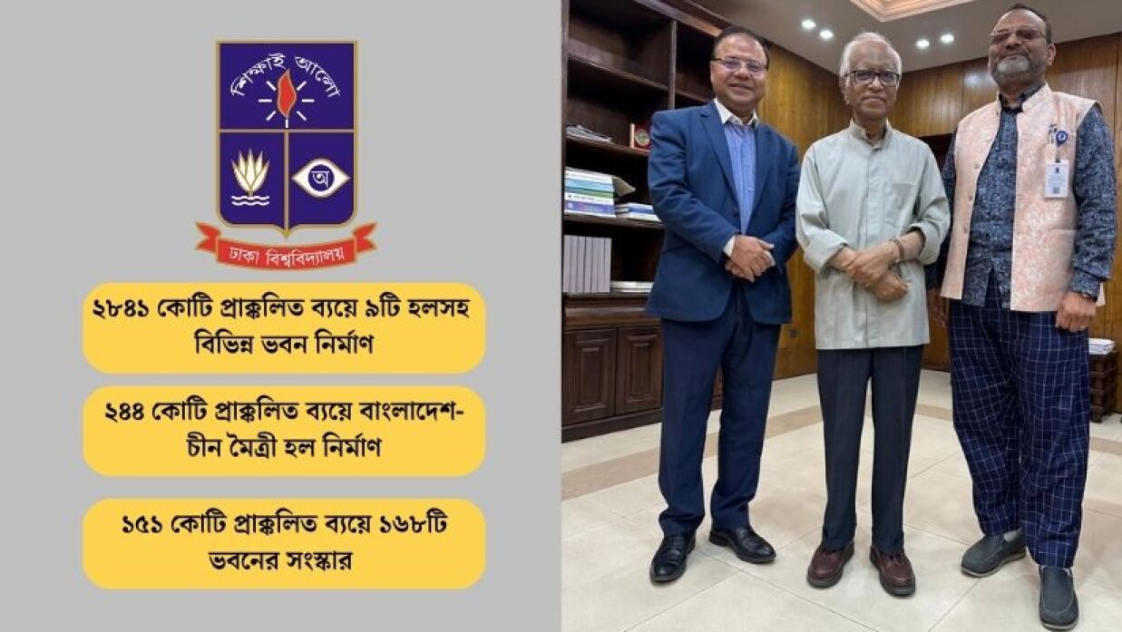 পরিকল্পনা ও উন্নয়ন উপদেষ্টা অধ্যাপক ড. ওয়াহিদউদ্দিন মাহমুদের সঙ্গে বৈঠককালে এসব প্রকল্পের সার্বিক অগ্রগতি নিয়ে আলোচনা করেন ভিসি