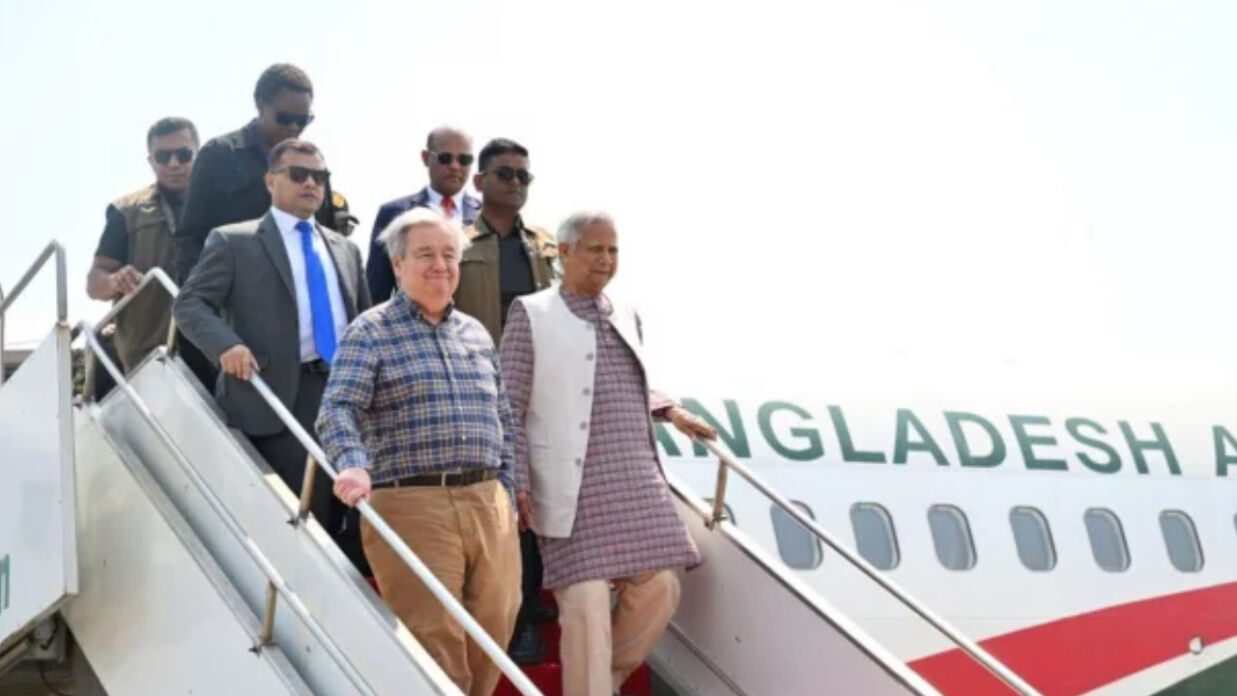 কক্সবাজার পৌঁছেছেন জাতিসংঘ মহাসচিব অ্যান্তোনিও গুতেরেস ও প্রধান উপদেষ্টা ড. মুহাম্মদ ইউনূস