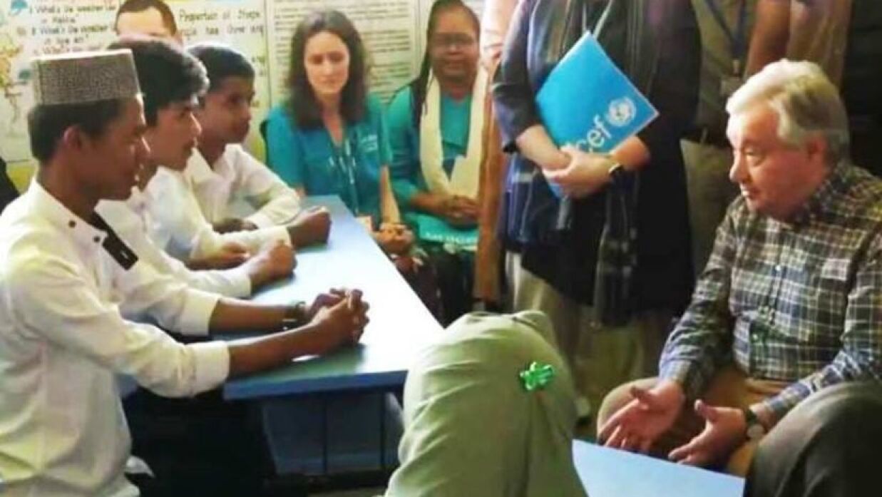 রোহিঙ্গা ক্যাম্প পরিদর্শন করেছেন জাতিসংঘের মহাসচিব