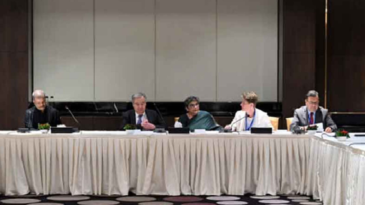 জাতিসংঘ মহাসচিবের সঙ্গে রাজনৈতিক নেতাদের বৈঠক