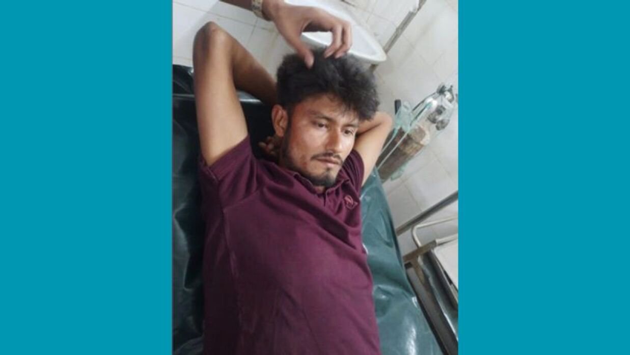 আহত বিএনপি কর্মী 