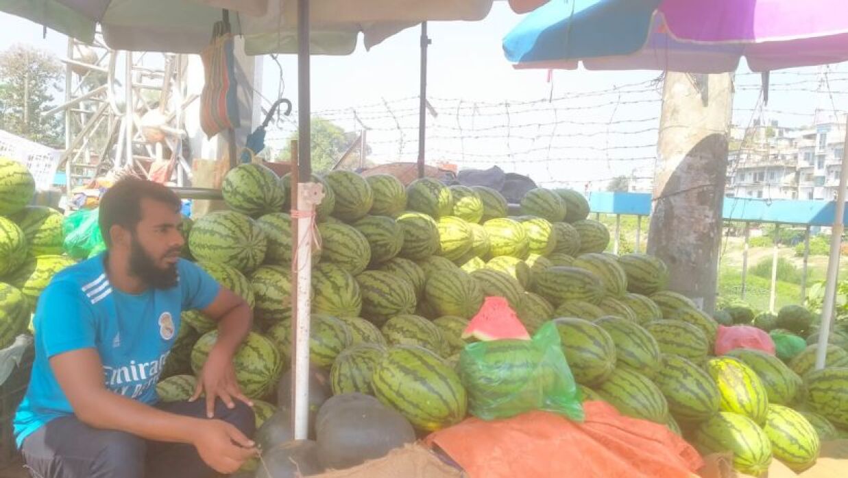 যশোরে তরমুজের বাজার