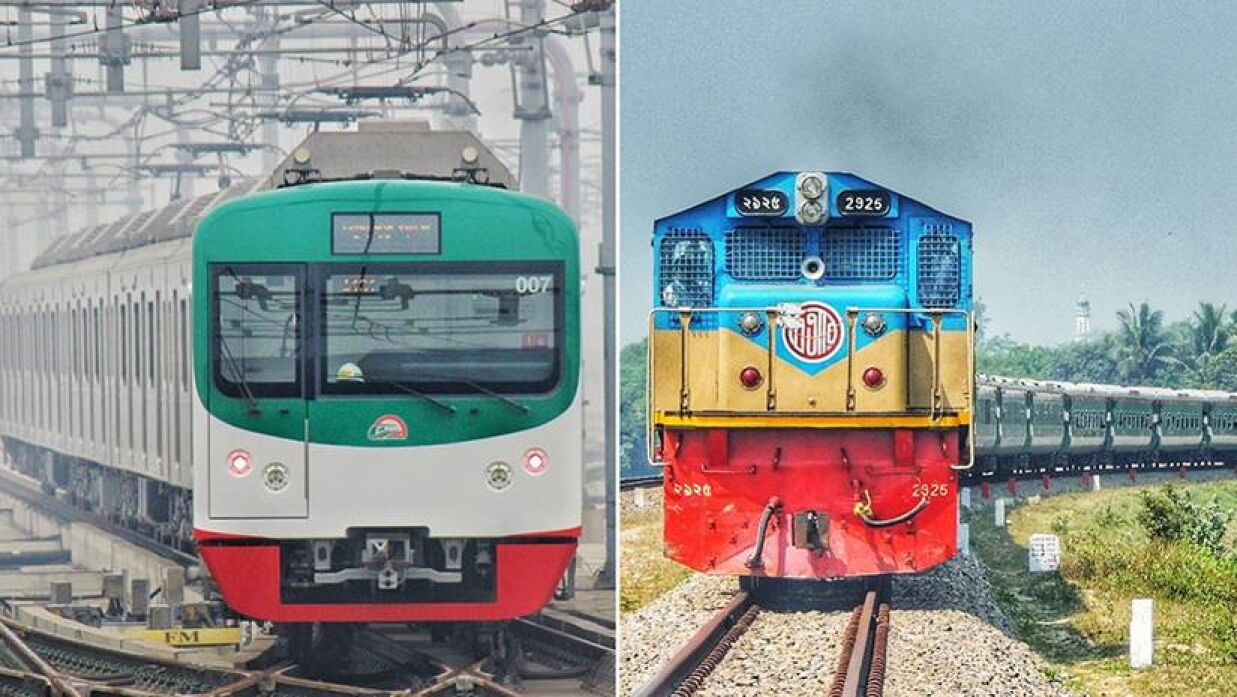 মেট্রোরেল ও ট্রেন চলাচল শুরু