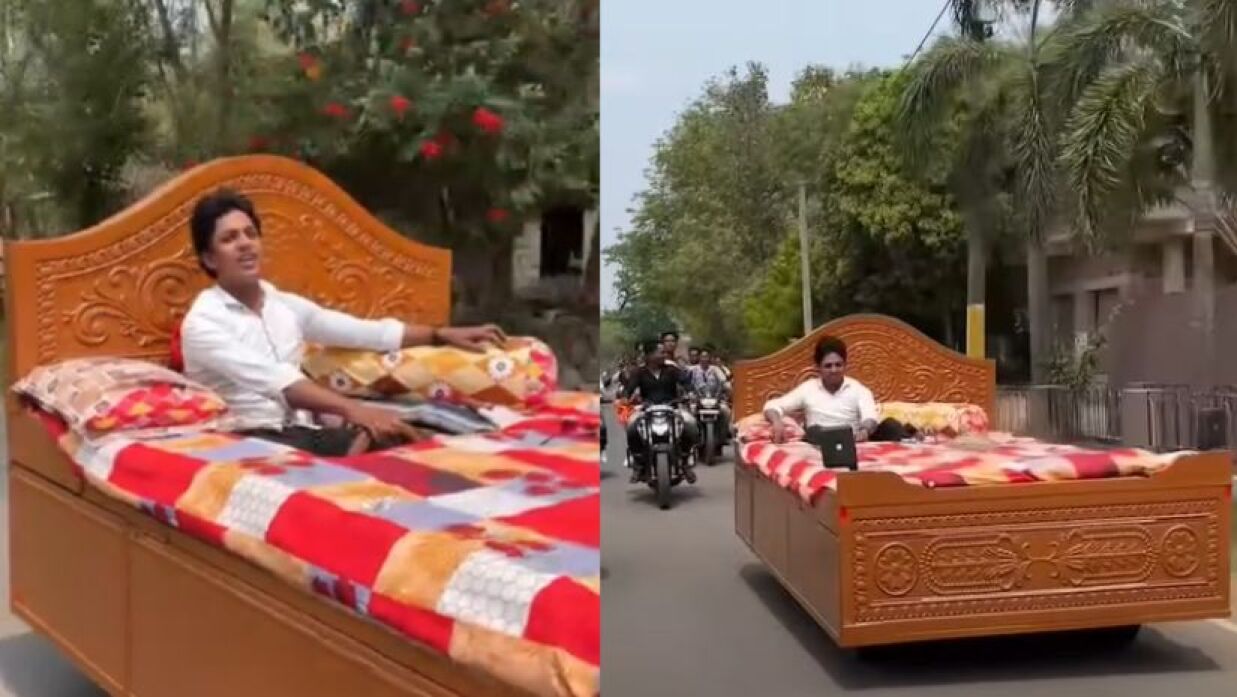 ভাইরাল ‘ছুটন্ত খাট’