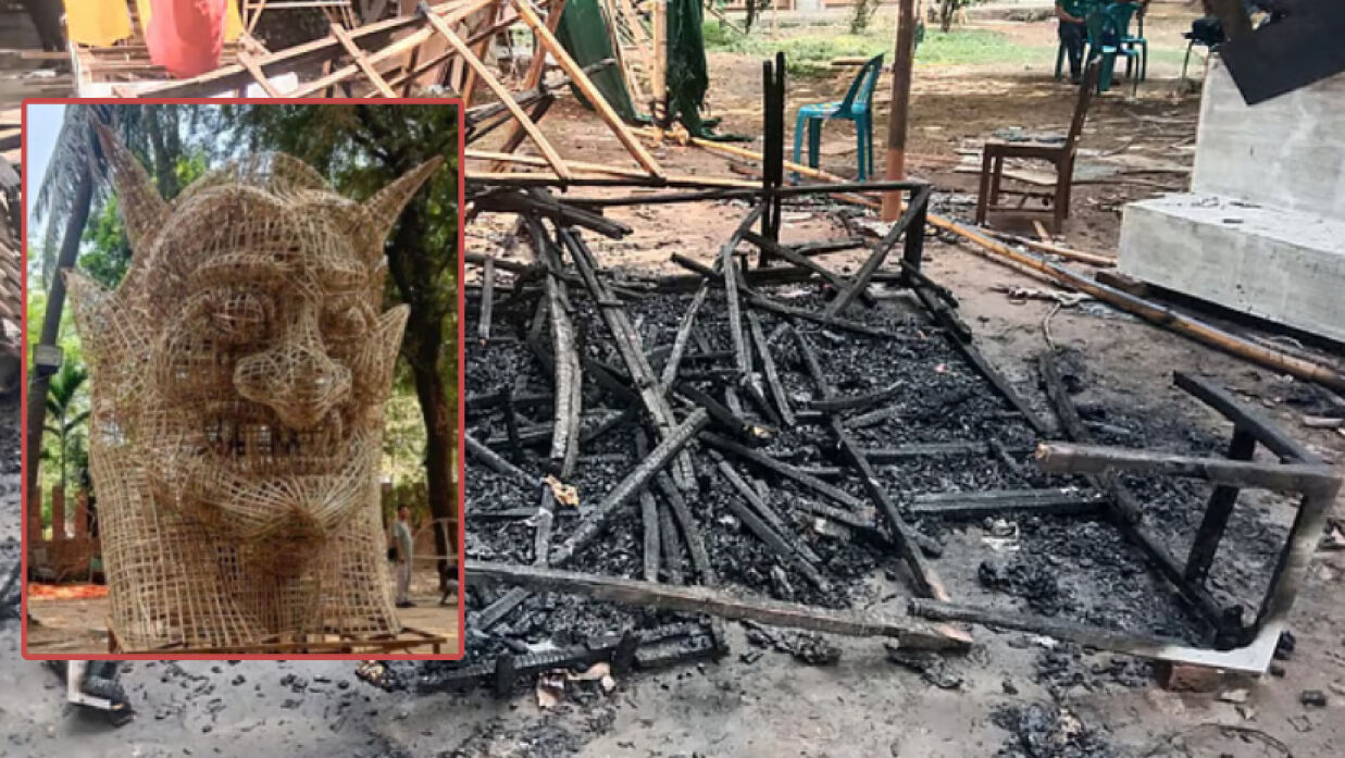 পুড়ে যাওয়া ফ্যাসিবাদের মুখাকৃতি