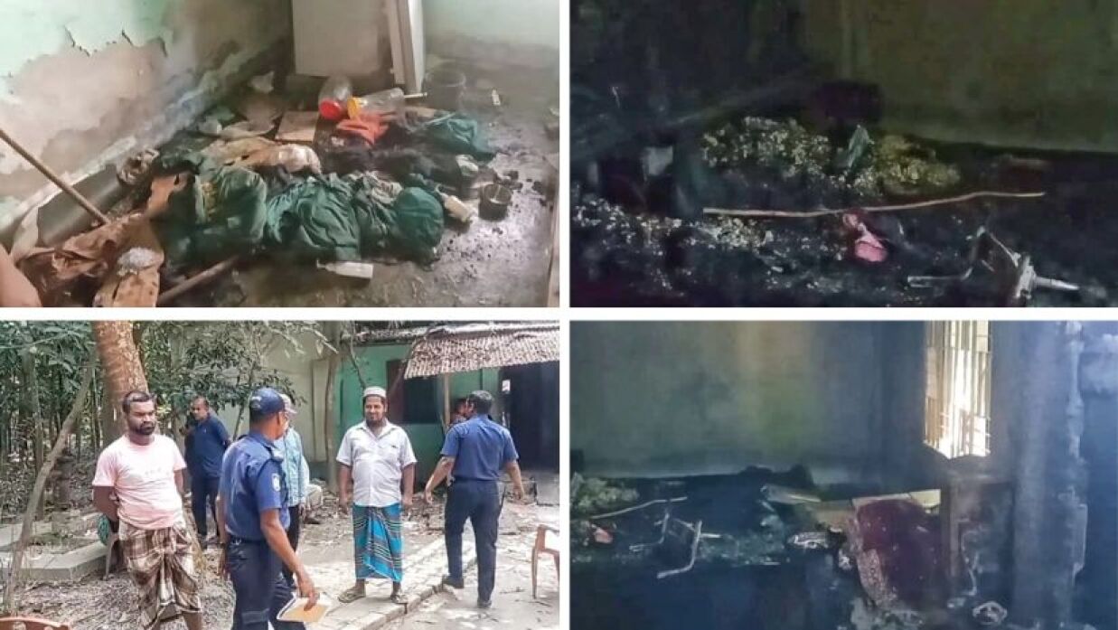 আগুনে পুড়ে গেছে মালামাল