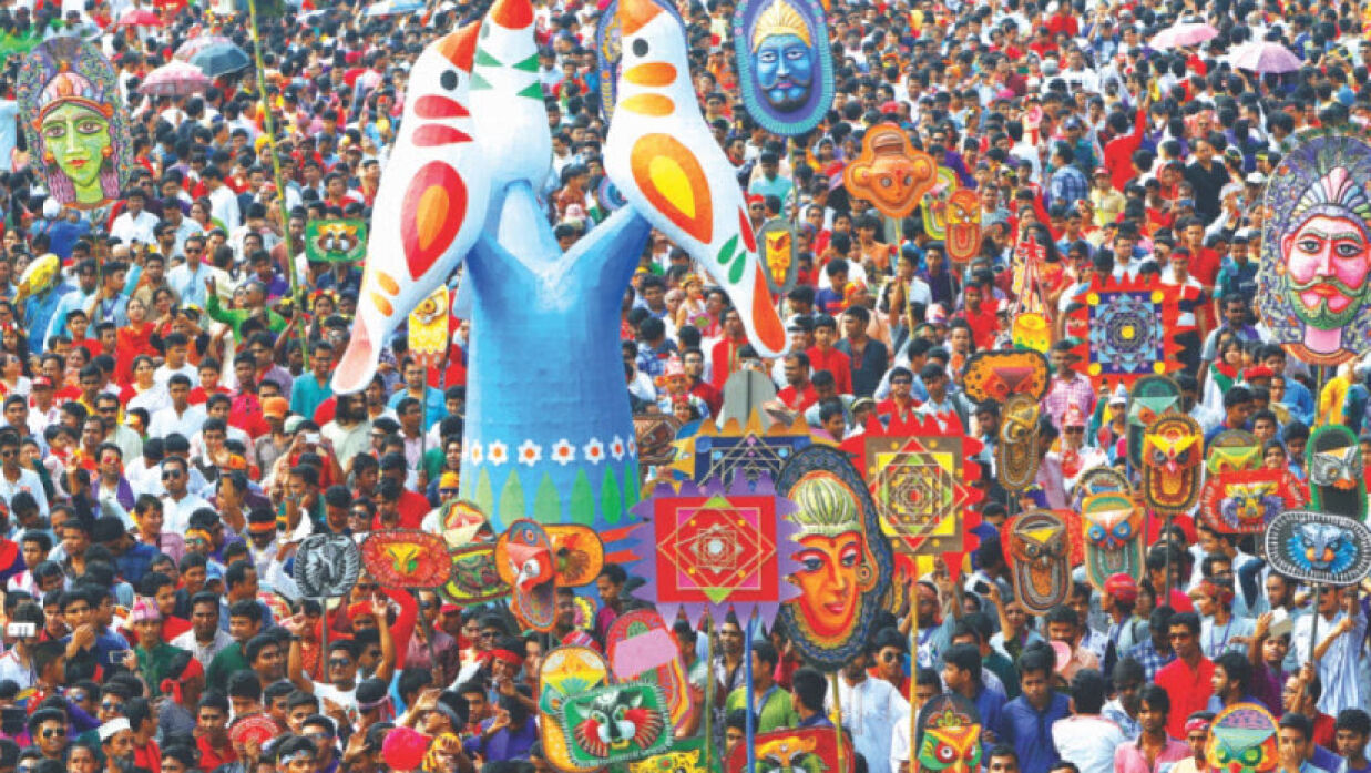 মঙ্গল শোভাযাত্রার নাম পরিবর্তনের প্রতিবাদ জানিয়েছে বাম ছাত্র সংগঠনগুলো