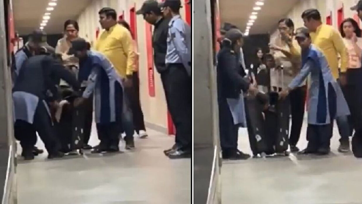 স্যুটকেসে ভরে হোস্টেলে নেওয়ার সময় ধর